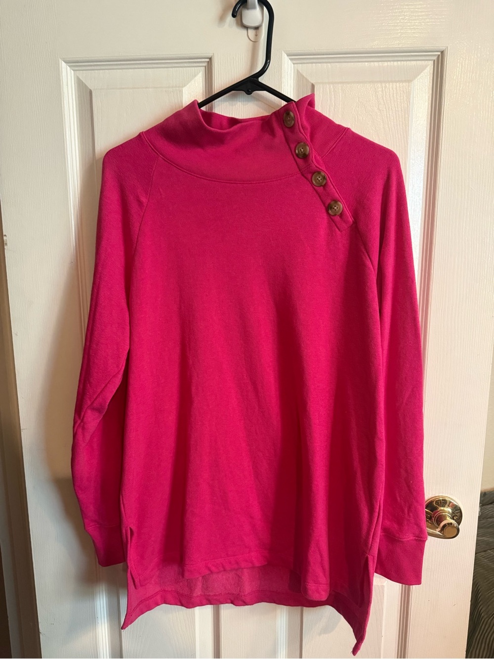 J Crew Factory wide neck fleece pullover